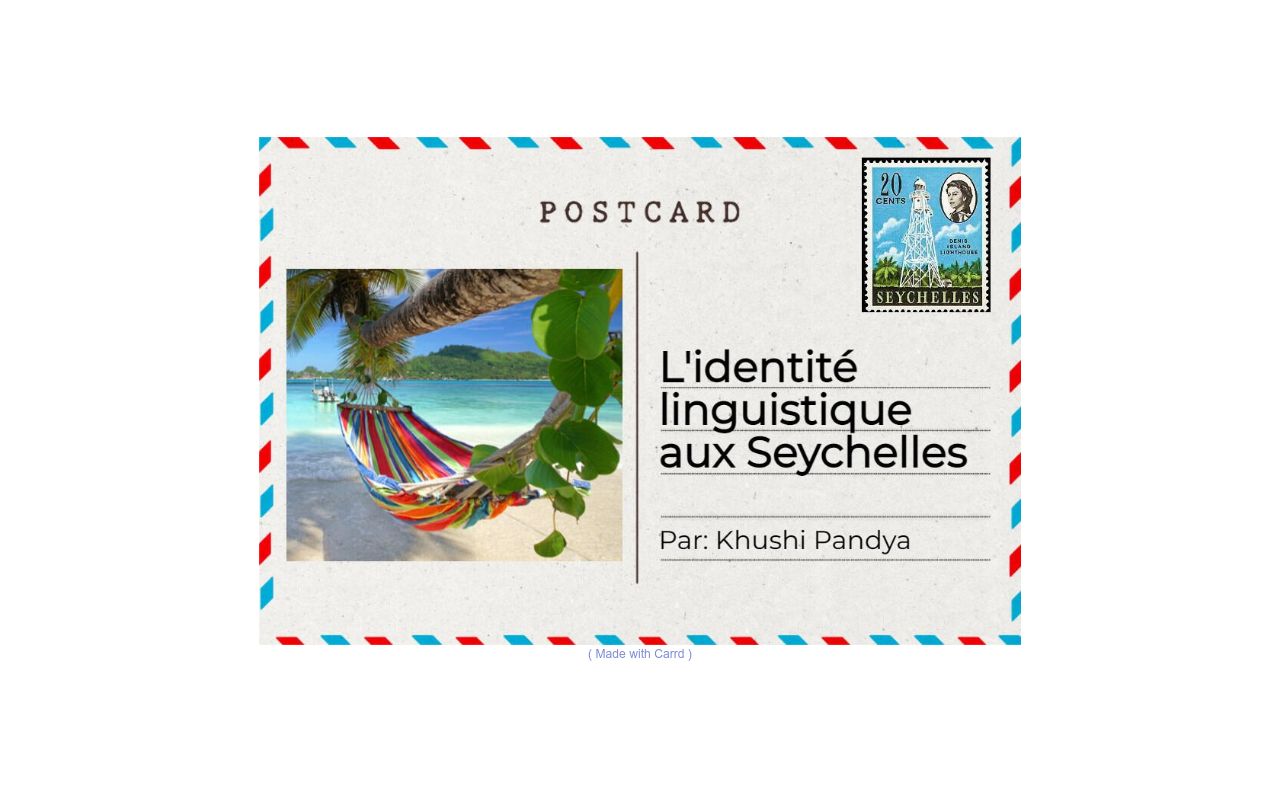 Carrd profile picture for @seychelles